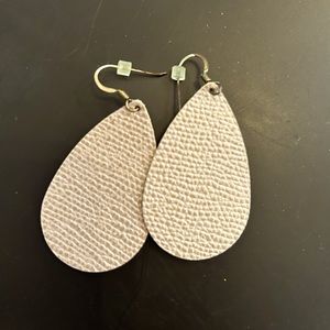 Nickel and Suede Earrings